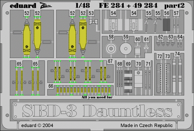 Eduard 49284 SBD-3 1/48 ACCURATE MINIATURES – immagine 2
