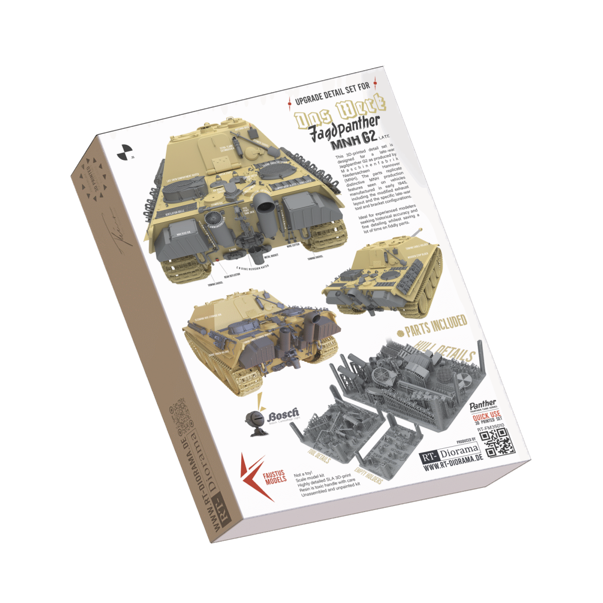 Faustus Models FM35010 Jagdpanther G2 [MNH-Late] Detail Set for Das Werk 1/35