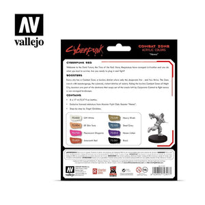Vallejo 72307 Cyberpunk RED Combat Zone Paint Set 8x17ml – Bild 2