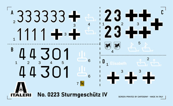 Italeri 0223 Sd. Kfz. 167 SturmGeschutz IV 1/35 – immagine 3