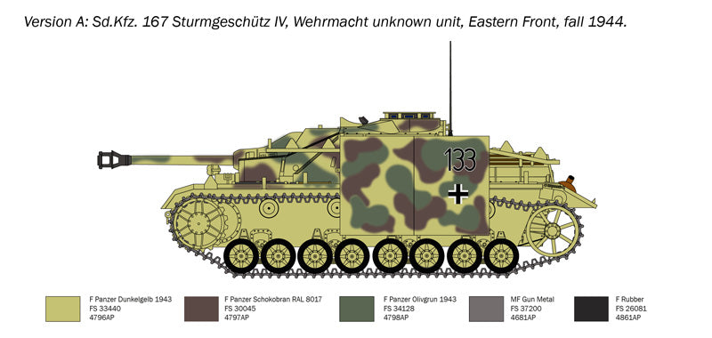 Italeri 0223 Sd. Kfz. 167 SturmGeschutz IV 1/35 – immagine 4