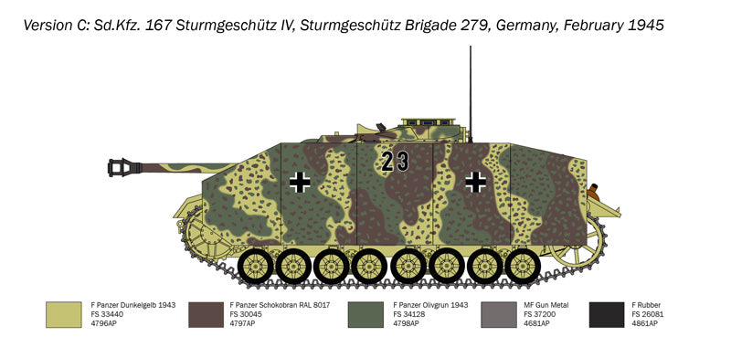Italeri 0223 Sd. Kfz. 167 SturmGeschutz IV 1/35 – immagine 6