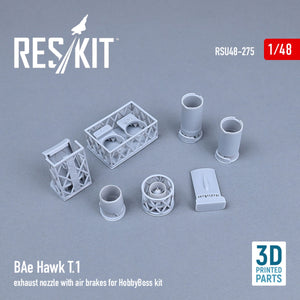 RESKIT RSU48-0275 BAE HAWK T.1 EXHAUST NOZZLE WITH AIR BRAKES FOR HOBBYBOSS KIT (3D PRINTED) 1/48 – zdjęcie 2