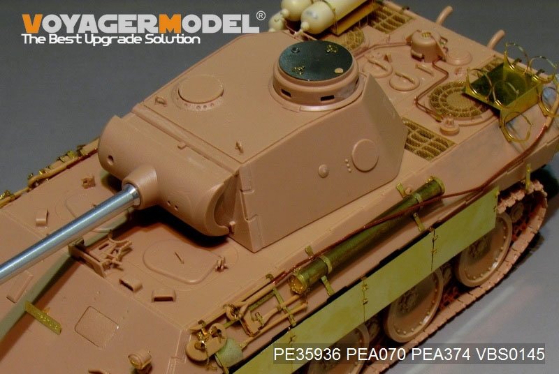 Voyager Model PE35936 WWII German Panther D w/&amp;quot;Stadtgas&amp;quot; Fuel Tanks Basic For MENG TS-038 1/35 – immagine 14