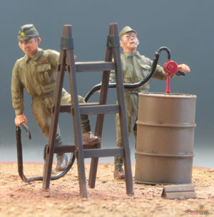 FineMolds 48994 B-339 Buffalo &amp;quot;Japanese Army&amp;quot; w/Ground Crew &amp;amp; Equipment 1/48 – immagine 5