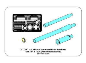 Canon Aber 35L-250 125 mm 2A46 pour chars russes T-64 et T-72A (pour Trumpeter) 1/35 – image 5