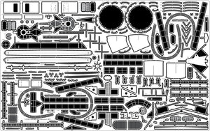 Pontos 23002F1 USS BB-63 Missouri 1945 Kit de détails (Pont en bois teinté teck) (1/200) – image 12
