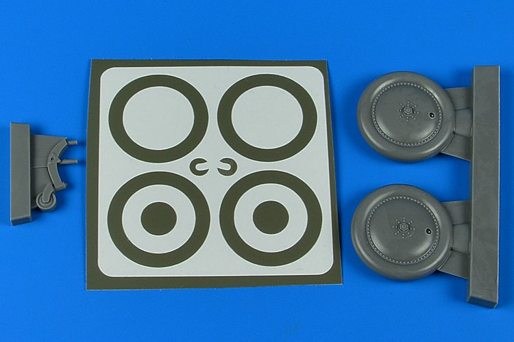 Aires 2258 K5Y Willow wheels & paint masks 1/32