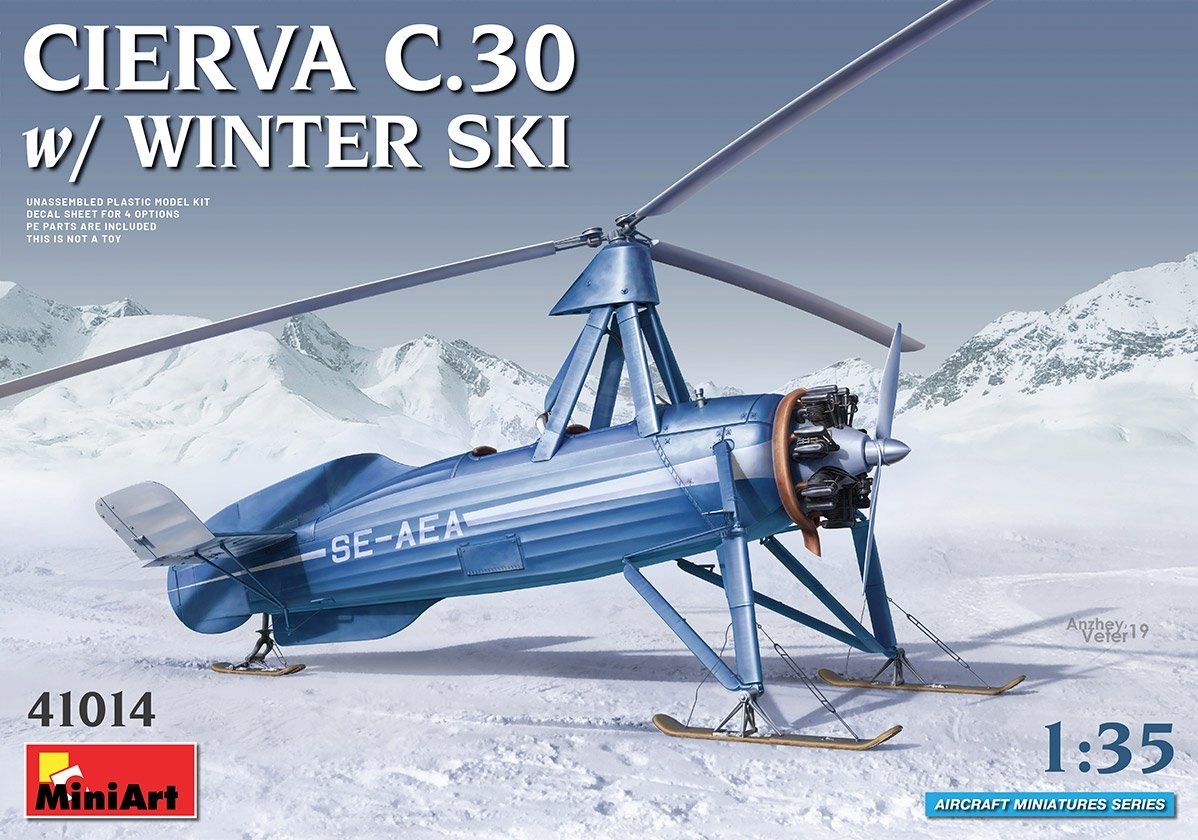 MiniArt 41014 Cierva C.30 avec ski d'hiver 1/35