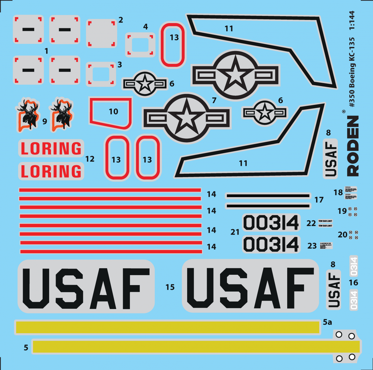 Roden 350 Boeing KC-135R Stratotanker 1/144 – Bild 3