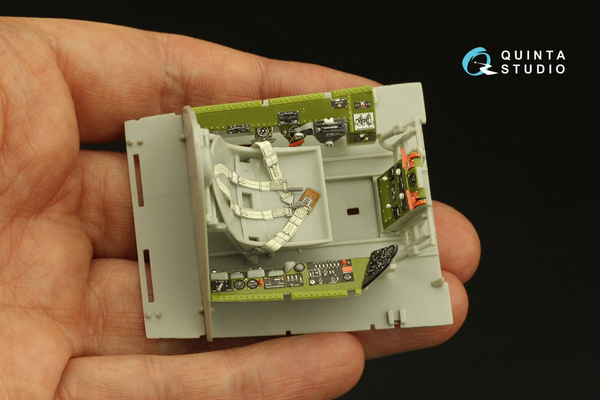 Intérieur imprimé en 3D et coloré sur papier décalcomanie Quinta Studio QD32195 F6F-5 Hellcat (Trumpeter) 1/32 – image 10