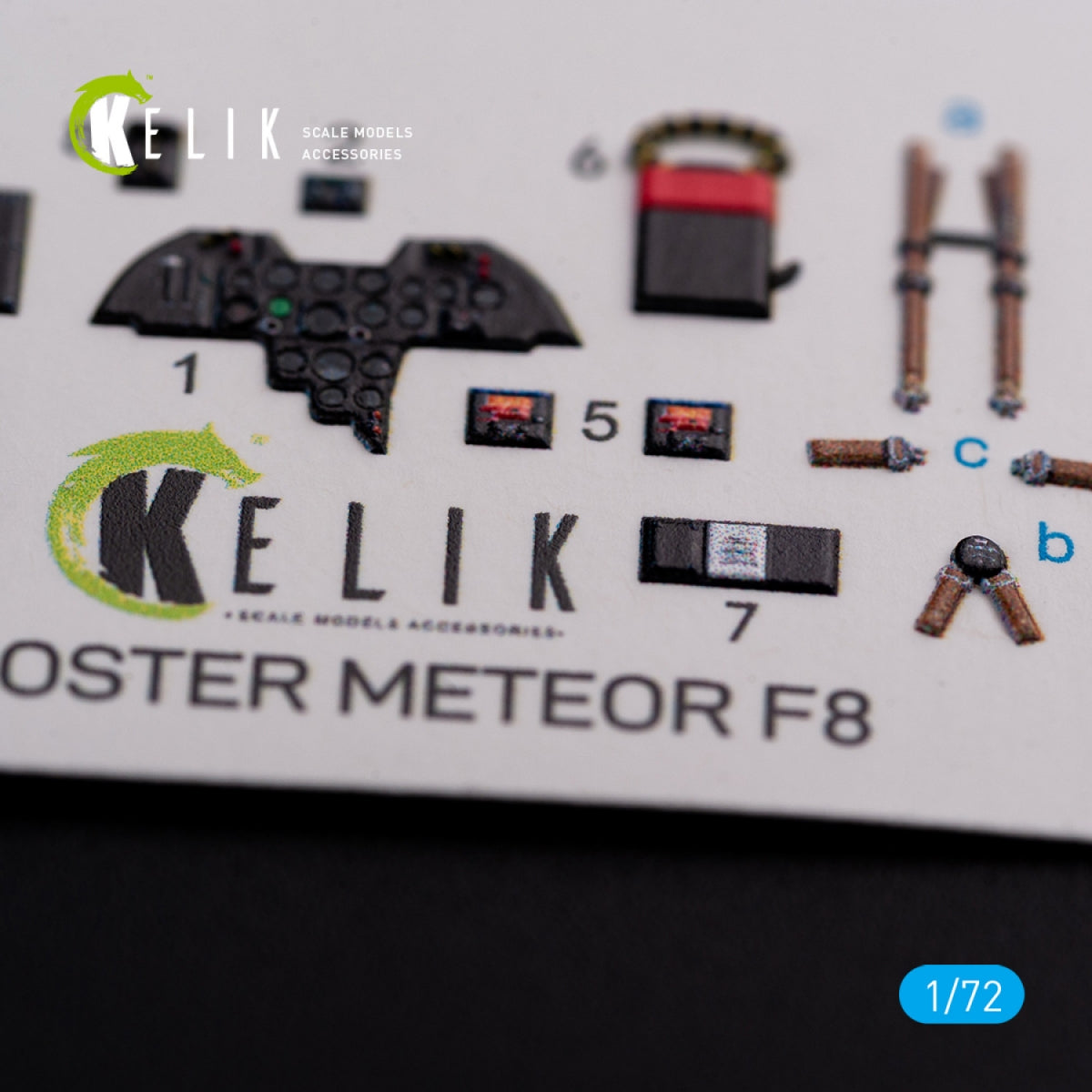 KELIK K72077 Gloster Meteor F.8 interior 3D decals for Airfix kit 1/72 – Bild 4