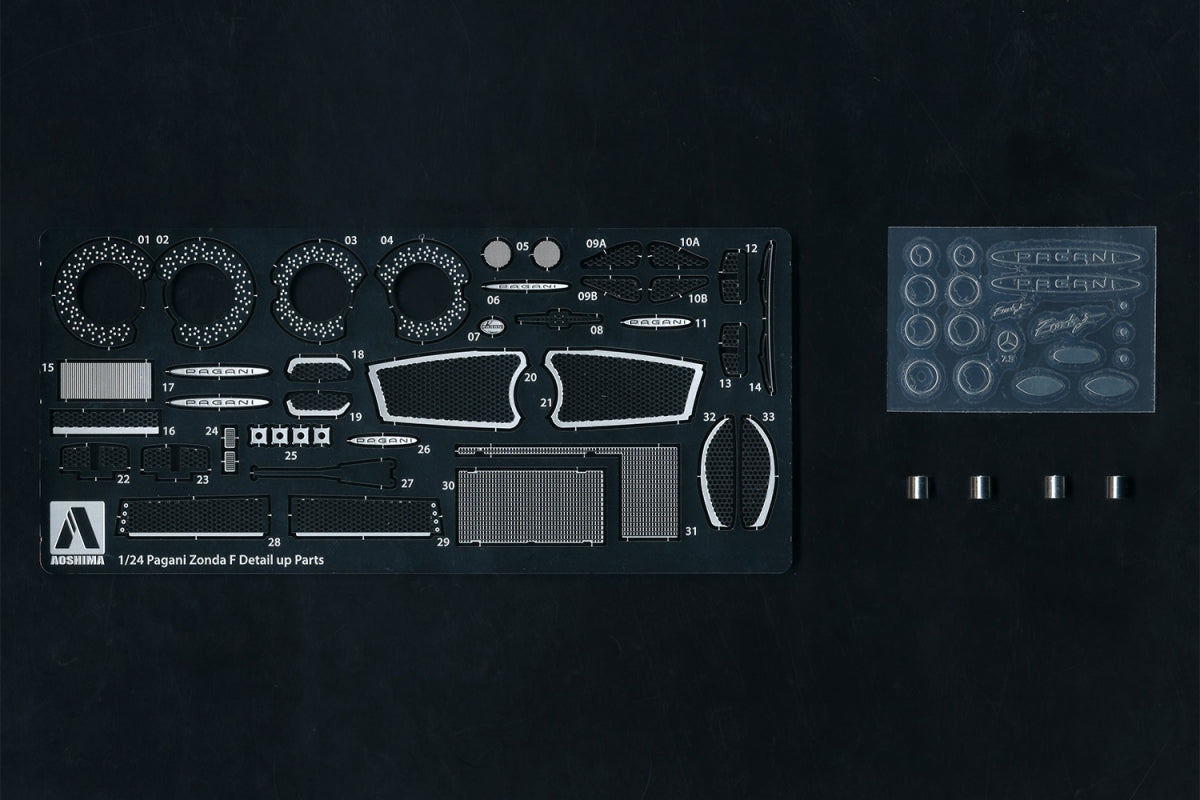 Aoshima 05956 PAGANI Zonda F Detail UP Parts 1/24 – immagine 2