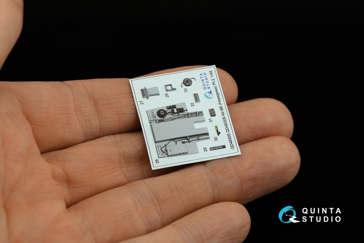 Quinta Studio QD48309 AV-8B Late 3D-Printed &amp;amp; coloured Interior on decal paper (Hasegawa) 1/48 – immagine 6
