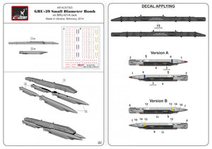 Armory Models ACA7303 GBU-39 SDB w/ BRU-61/A carriage system 1/72 – immagine 9