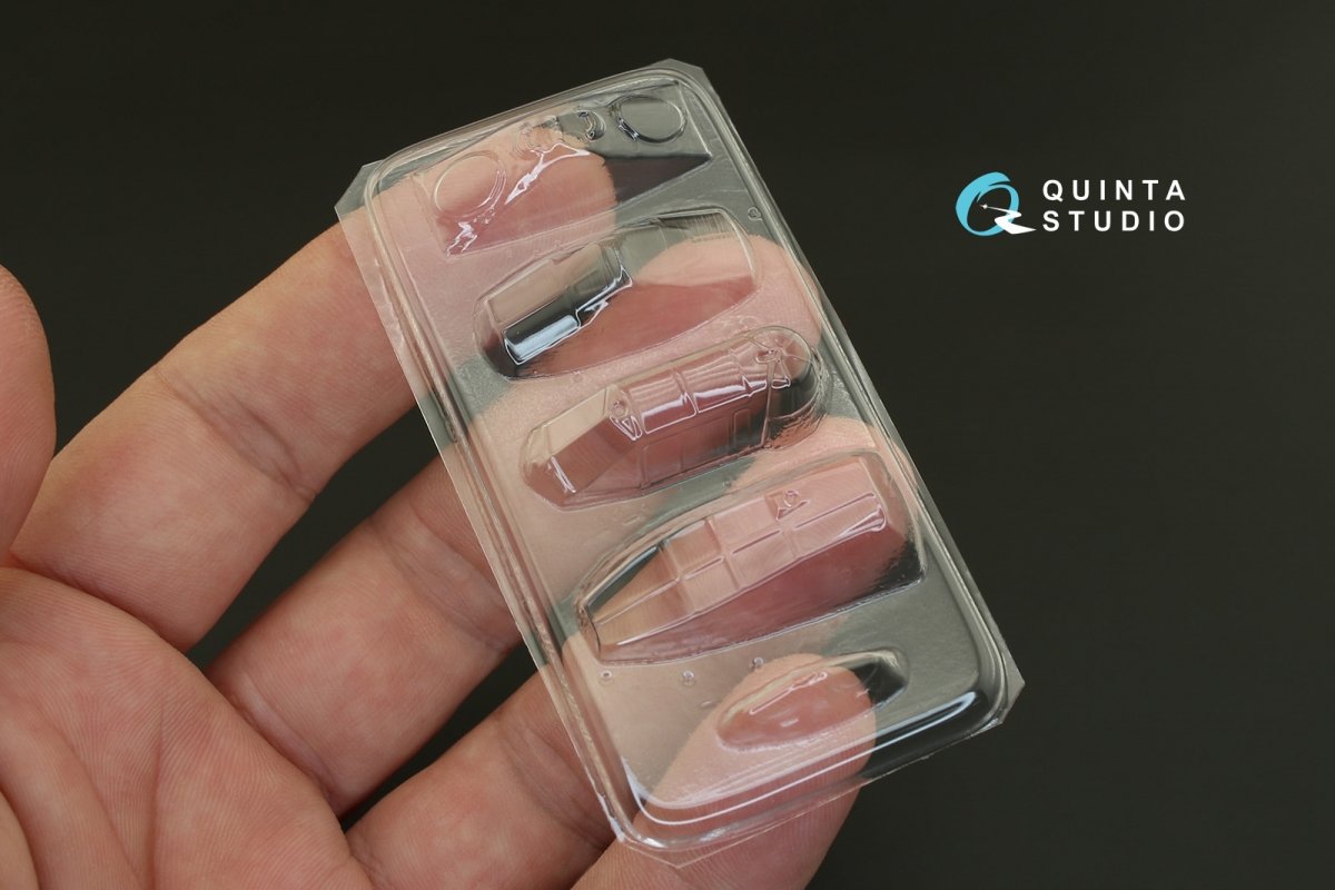 Quinta Studio QC72001 Pe-2 vacuformed clear canopy (for 7283 Zvezda kit) 1/72 – Bild 3