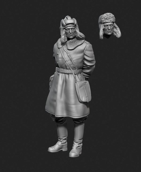Panzer Art FI35-128 Soviet tank officer in sheepskin coat No.1 1/35 – imagen 5