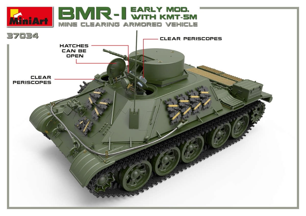 MiniArt 37034 BMR-1 EARLY MOD. WITH KMT-5M 1/35 – immagine 2