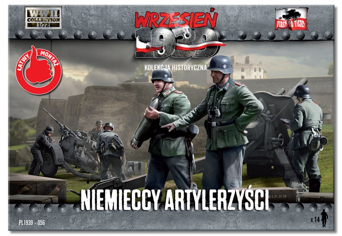 First to Fight PL056 Artylerzyści niemieccy 1/72 – immagine 2