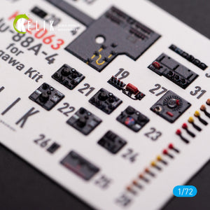 KELIK K72063 Junkers JU 88 A-4 interior 3D decals for Hasegawa kit 1/72 – immagine 5