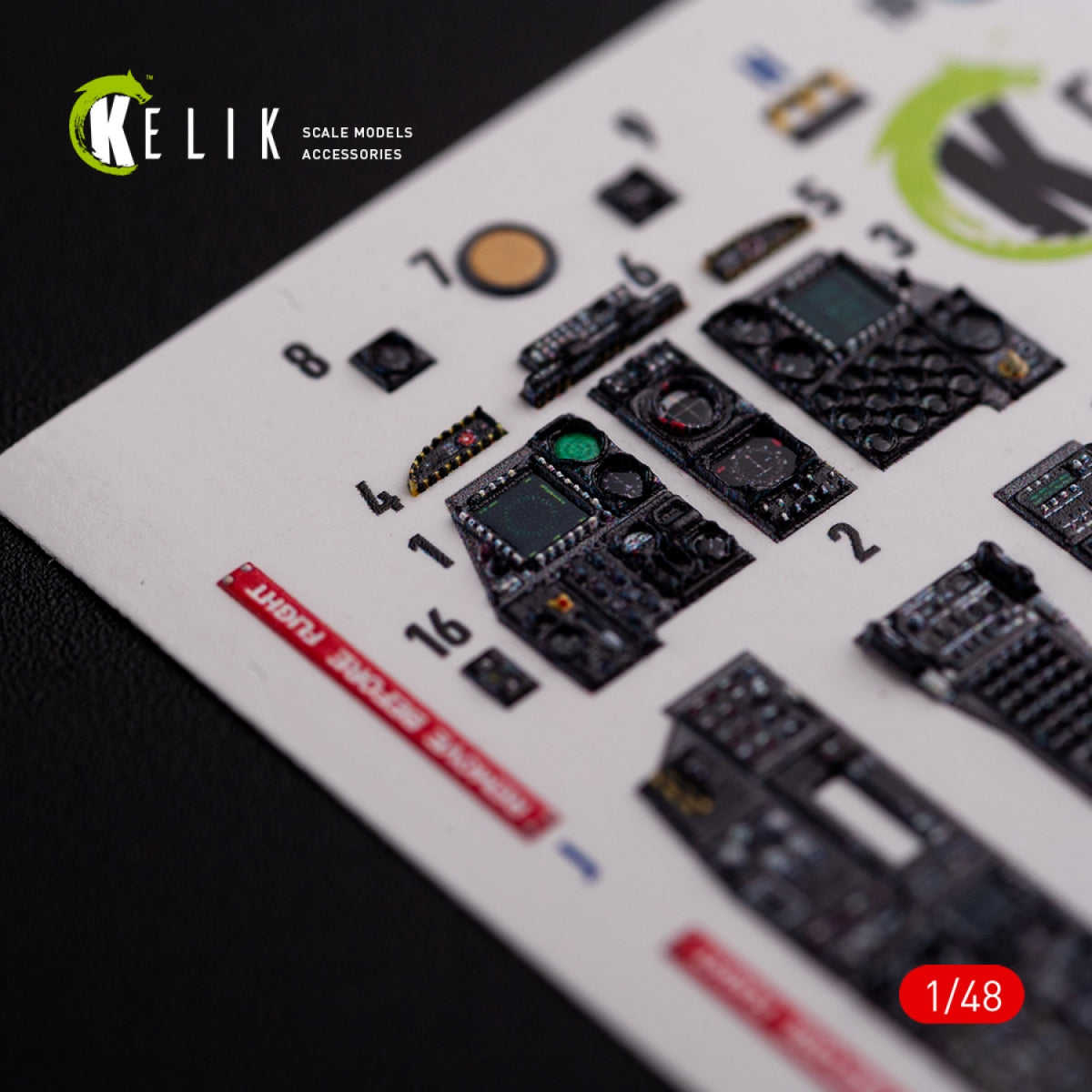 KELIK K48017 A-10C &amp;quot;Thunderbolt &amp;quot; interior 3D decals for Academy kit 1/48 – zdjęcie 2