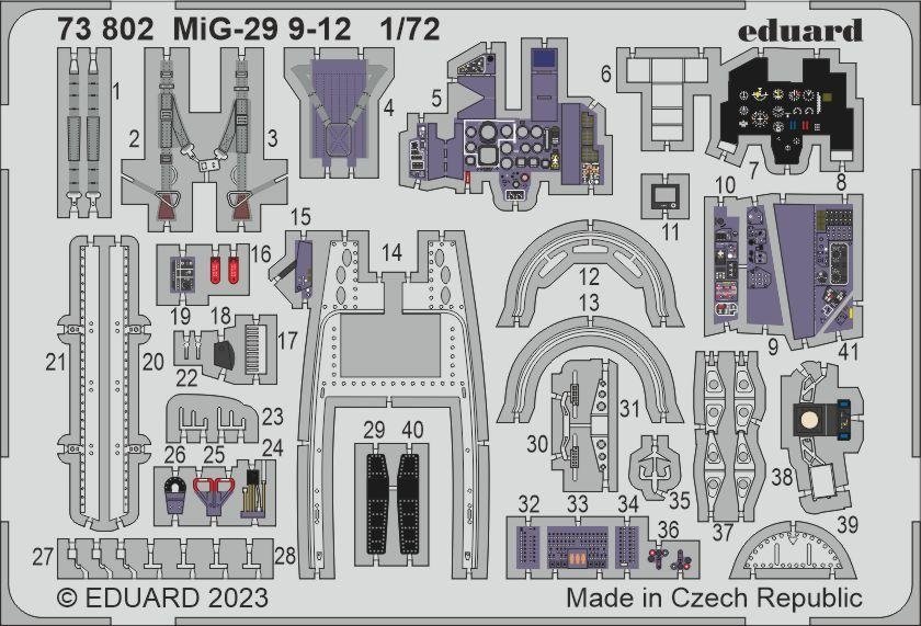 Eduard 73802 MiG-29 9-12 GREAT WALL HOBBY 1/72
