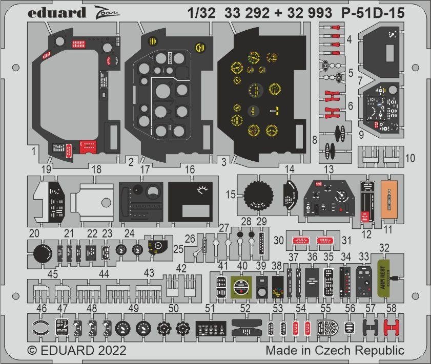 Intérieur du P-51D-15 Eduard 32993 REVELL 1/32 – image 2