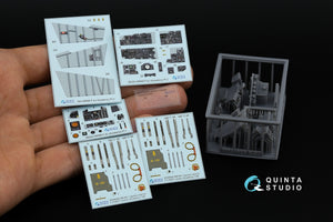 Quinta Studio QD+48489 F-4J Phantom II 3D-Printed &amp;amp; coloured Interior on decal paper (Academy) (with 3D-printed resin parts) 1/48 – immagine 2