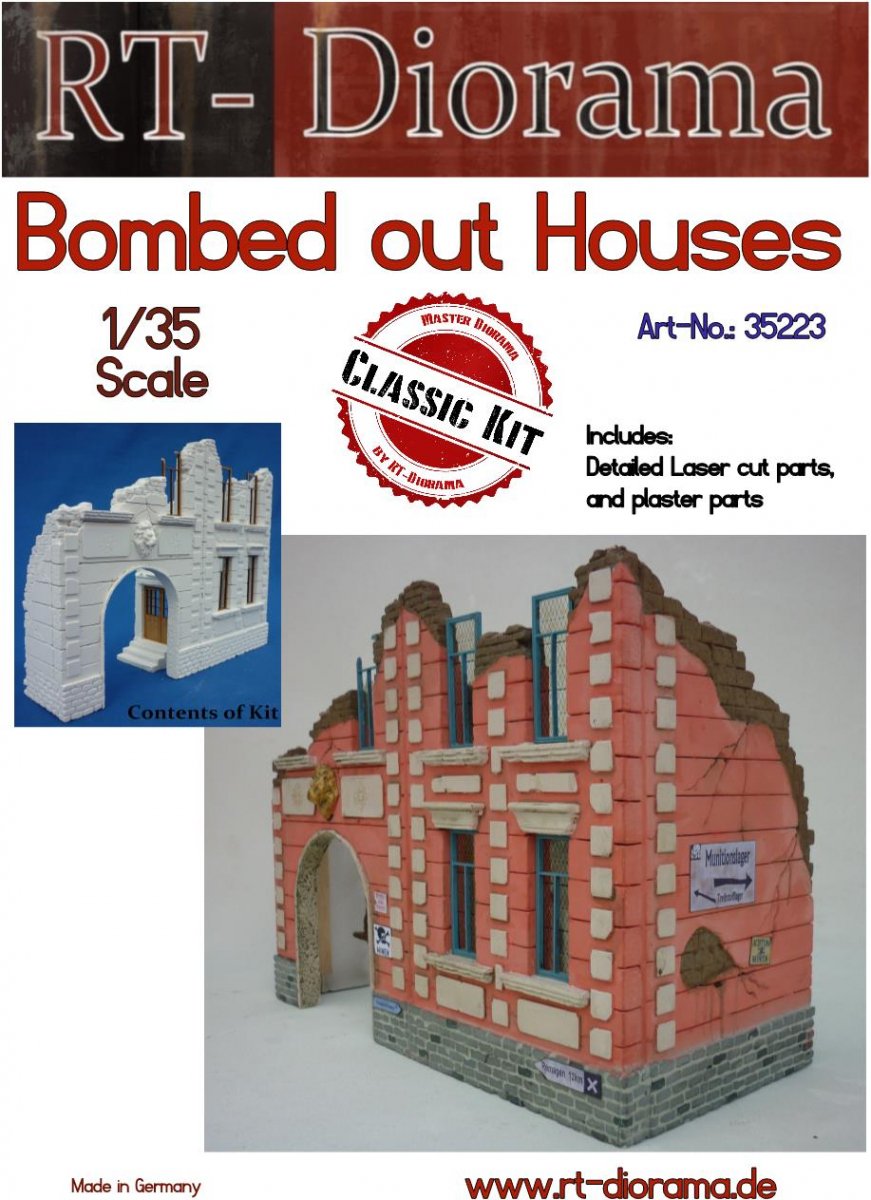RT-Diorama 35223 Maisons bombardées 1/35