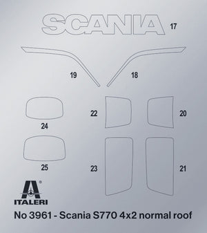 Italeri 3965 Scania 770 S V8 White Cab 1/24 – image 11