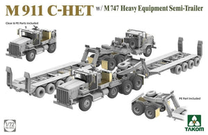 Takom 5024 M911 C-HET w/M747 Heavy Equipment Semi-Trailer 1/72 – immagine 2