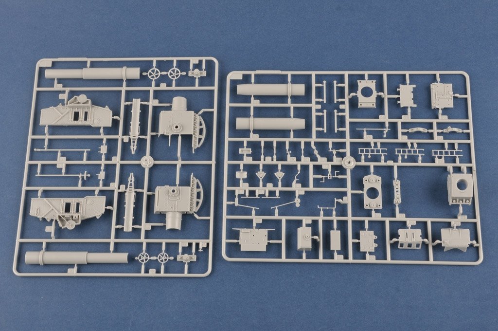 Hobby Boss 82961 German KARL-Geraet 040/041 on Railway Transport Carrier 1/72 – Bild 9