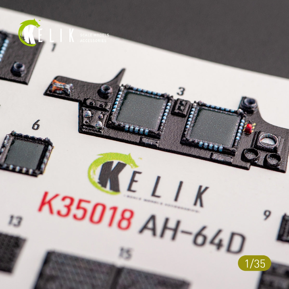 KELIK K35018 AH-64D APACHE INTERIOR 3D DECALS FOR TAKOM KIT 1/35 – zdjęcie 7