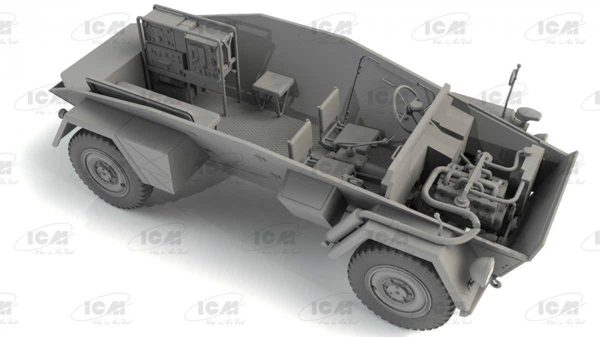 ICM 35110 Sd.Kfz. 247 Ausf.B, German Command Armored Vehicle 1/35 – image 8