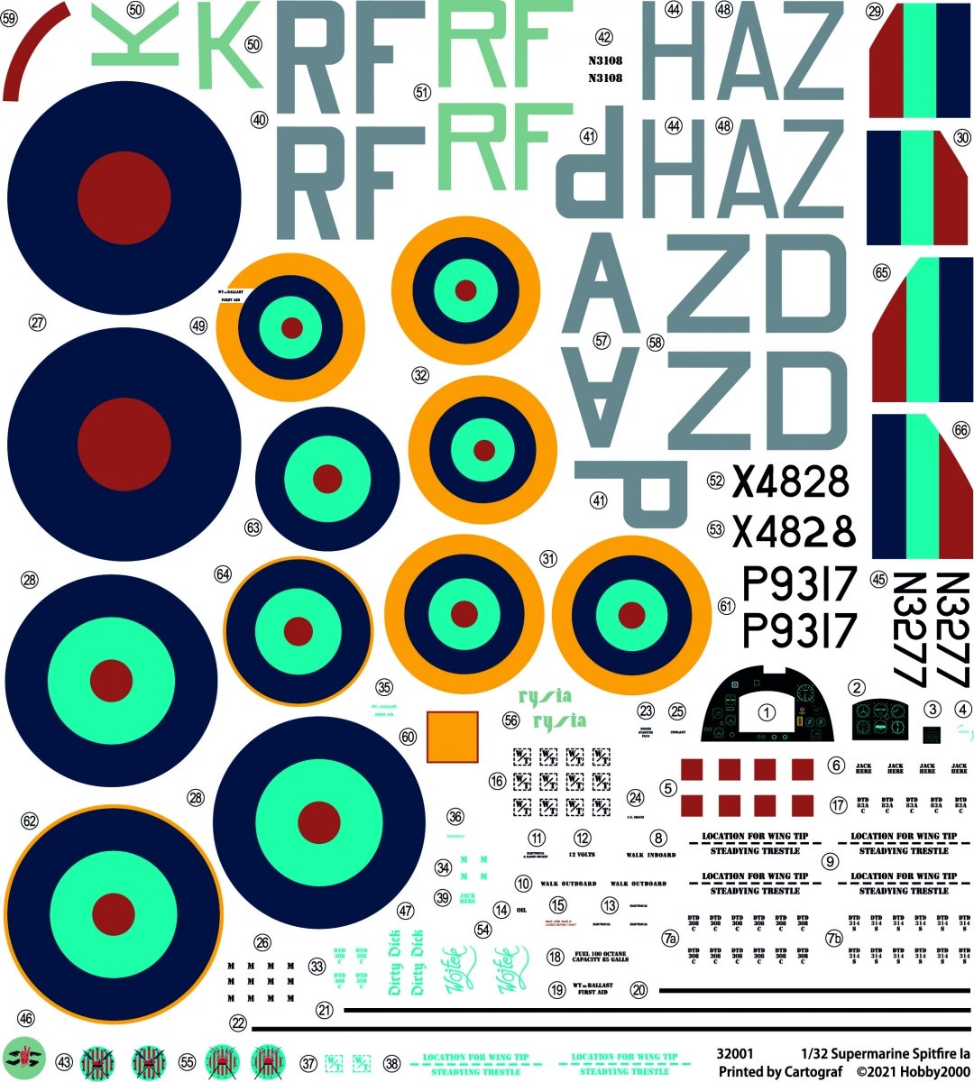 Hobby 2000 32001 Supermarine Spitfire IA 1/32 – imagen 6