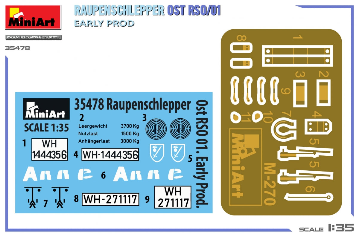 Miniart 35478 RAUPENSCHLEPPER OST RSO/01. EARLY PROD 1/35 – immagine 2