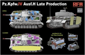 Rye Field Model 5127 Sd.Kfz.161/1 Panzerkampfwagen IV Ausf. H Late Production (w/engine &amp;amp; workable track links) 1/35 – immagine 3