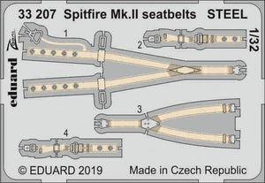 Eduard 33207 Spitfire Mk. II seatbelts STEEL REVELL 1/32