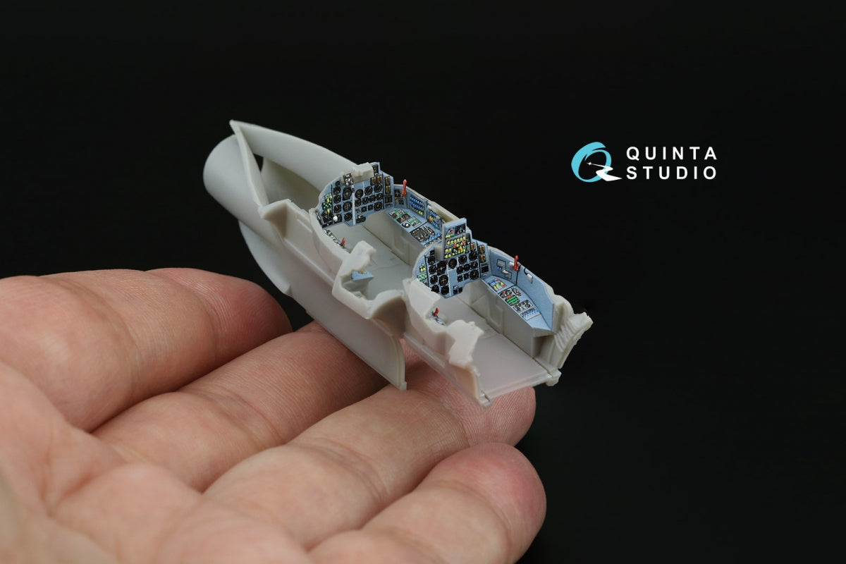 Intérieur imprimé en 3D et coloré sur papier décalcomanie (Modelsvit) pour le Su-17UM3 de Quinta Studio QD+72167 (avec pièce en résine imprimée en 3D) à l&amp;#39;échelle 1/72 – image 7