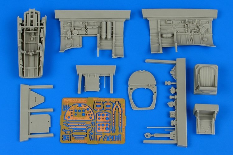 Aires 4596 Spitfire Mk.IXc cockpit set 1/48 Eduard