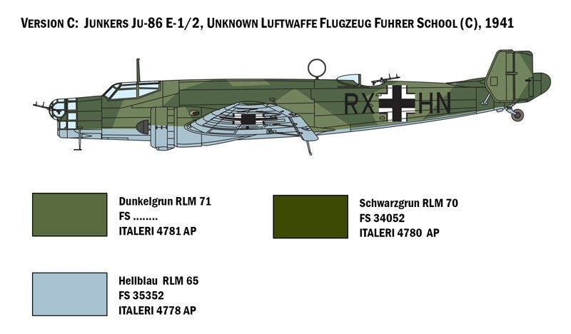 Italeri 1391 JU 86 E1/E2 1/72 – zdjęcie 5
