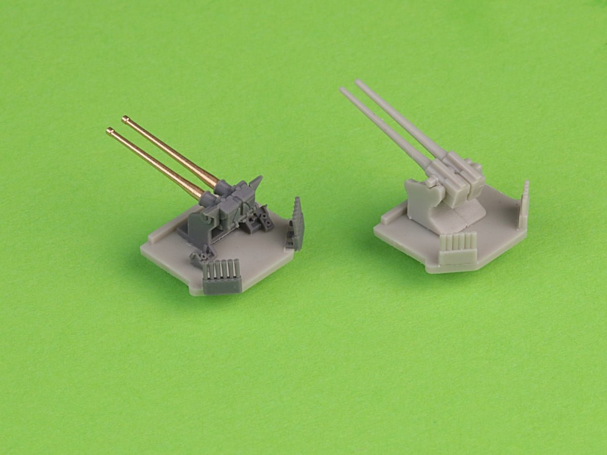 Master SM-350-118 Uzbrojenie francuskiego lekkiego krążownika Marseillaise - 152mm (9 szt.), 90mm (8 szt.), 13,2mm (8 szt.) lufy z żywicznymi mocowaniami (do modelu Trumpetera) 1/350 – imagen 2