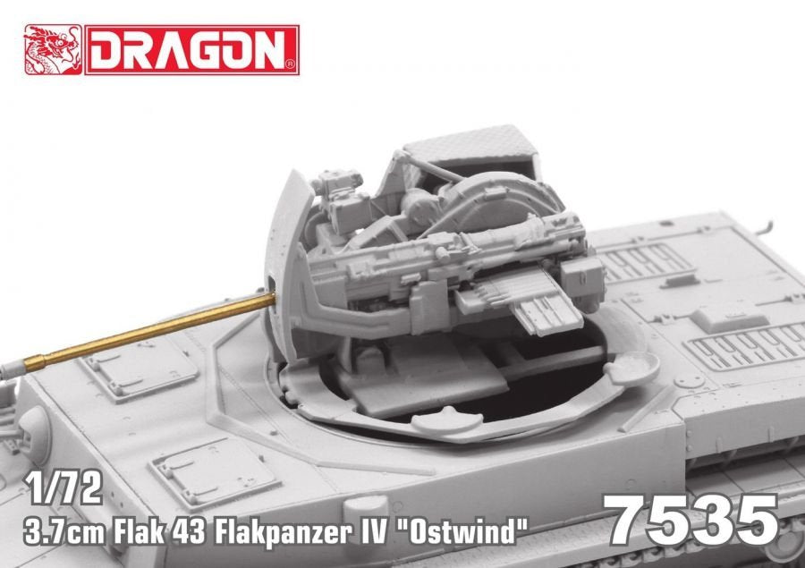 Dragon 7535 3.7cm FlaK 43 Flakpanzer IV &amp;quot;Ostwind&amp;quot; 1/72 – image 5