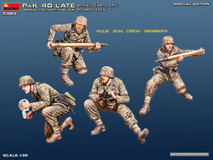 Mini Art 53013 German 7.5cm PaK 40 Late w/Elite Artillerie Regiment Crew. Special Edition 1/35
