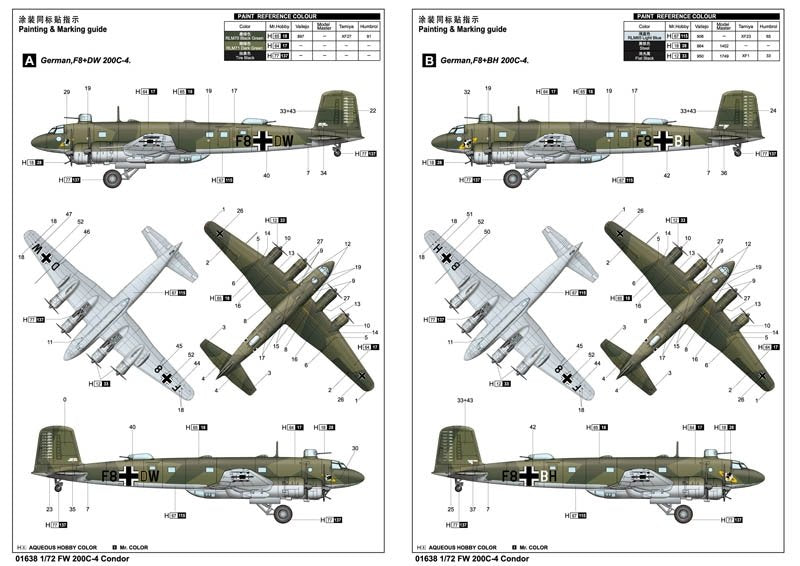 Trumpeter 01638 Focke-Wulf Fw 200C-4 Condor 1/72 – immagine 2