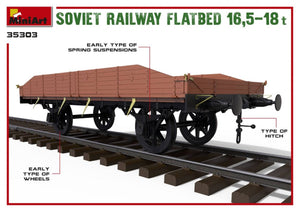 MiniArt 35303 Soviet Railway Flatbed 16,5-18t 1/35 – Bild 4