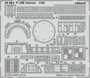 Eduard 49964 F-15E interior 1/48 GREAT WALL HOBBY – imagen 2