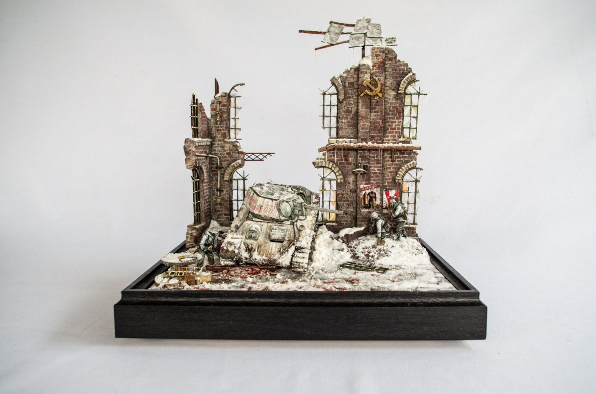 RT-Diorama 35302 Diorama-Base: &amp;quot;Wintergewitter&amp;quot; Operation Winter Storm 1/35 – Bild 14