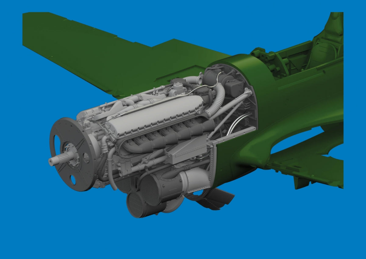 Eduard 6481069 P-40E engine PRINT Eduard 1/48 – immagine 5