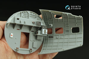 Quinta Studio QD32236 Boeing B-17E/F Navigator, bombardier, waist and tail gunners compartments. 3D-Printed coloured Interior (HK models) 1/32 – immagine 7